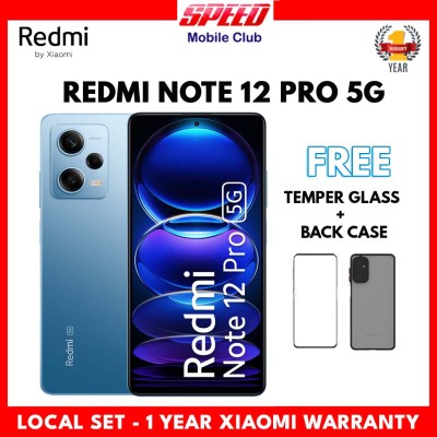 小米红米Note 12 Pro 5G | 8GB+256GB | NFC |全球ROM |全新|本地设置| 1年保修|免费钢化玻璃+后盖或折扣价