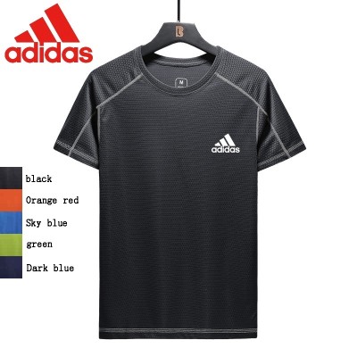 Big SIZE M-8XL ?Ready Stock?2021 new men's fast drying clothes multi color all around youth sports round neck T-shirt for men
